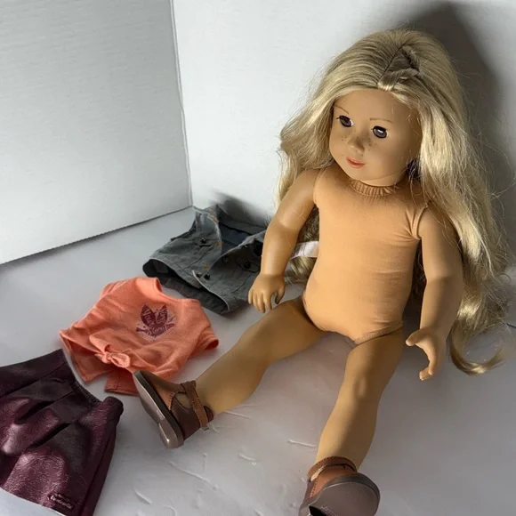 American Girl Doll with Blonde Hair and Colorful Outfit - Picture 8 of 11